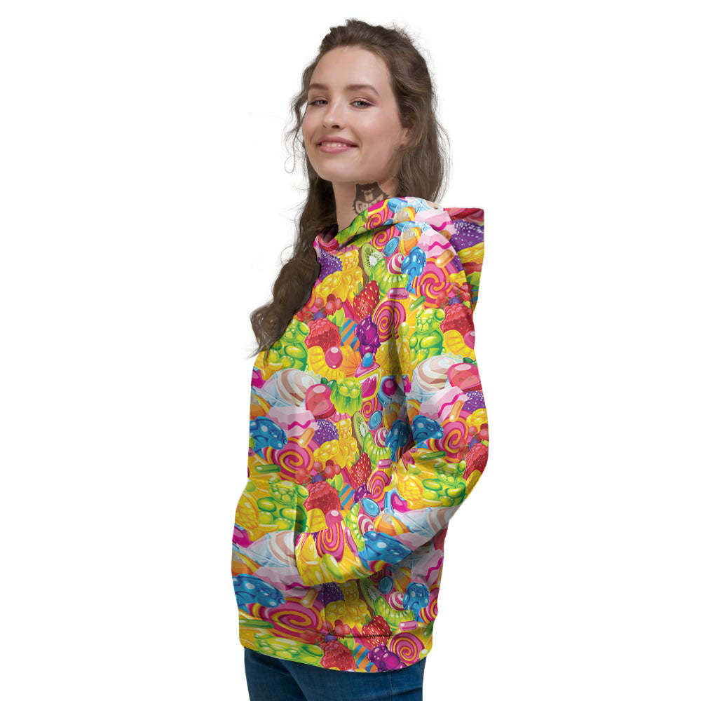 Jelly And Candy Print Pattern Women's Hoodie-grizzshop