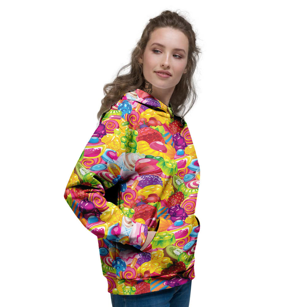 Jelly And Candy Print Pattern Women's Hoodie-grizzshop