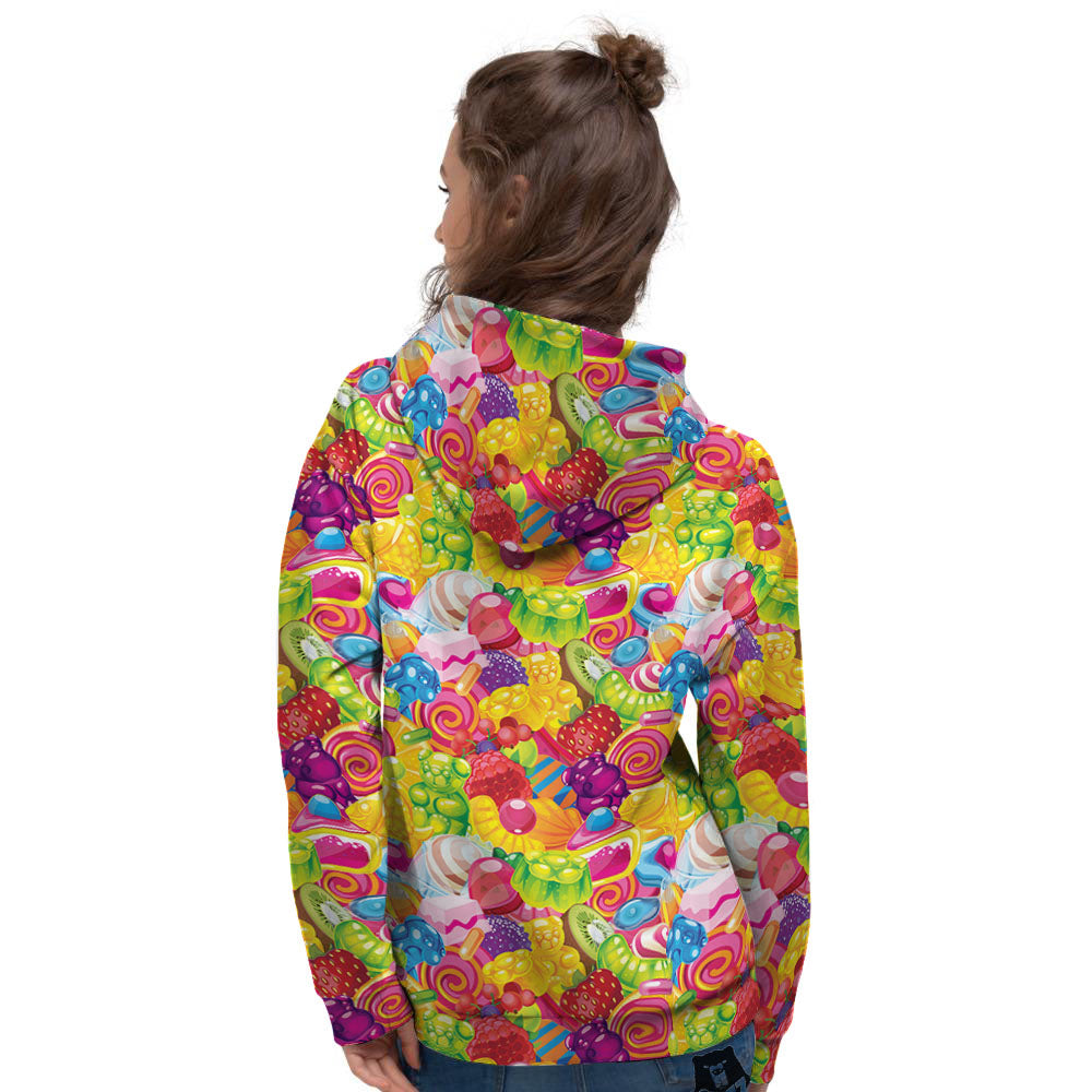 Jelly And Candy Print Pattern Women's Hoodie-grizzshop