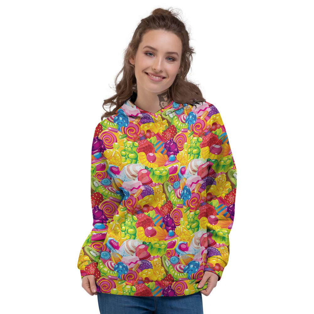 Jelly And Candy Print Pattern Women's Hoodie-grizzshop