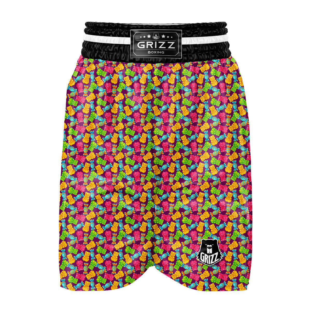 Jelly And Colorful Candy Print Boxing Shorts-grizzshop