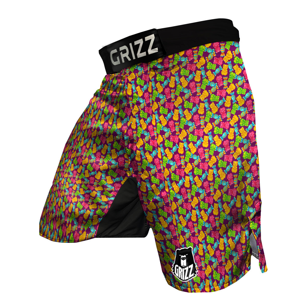 Jelly And Colorful Candy Print MMA Shorts-grizzshop
