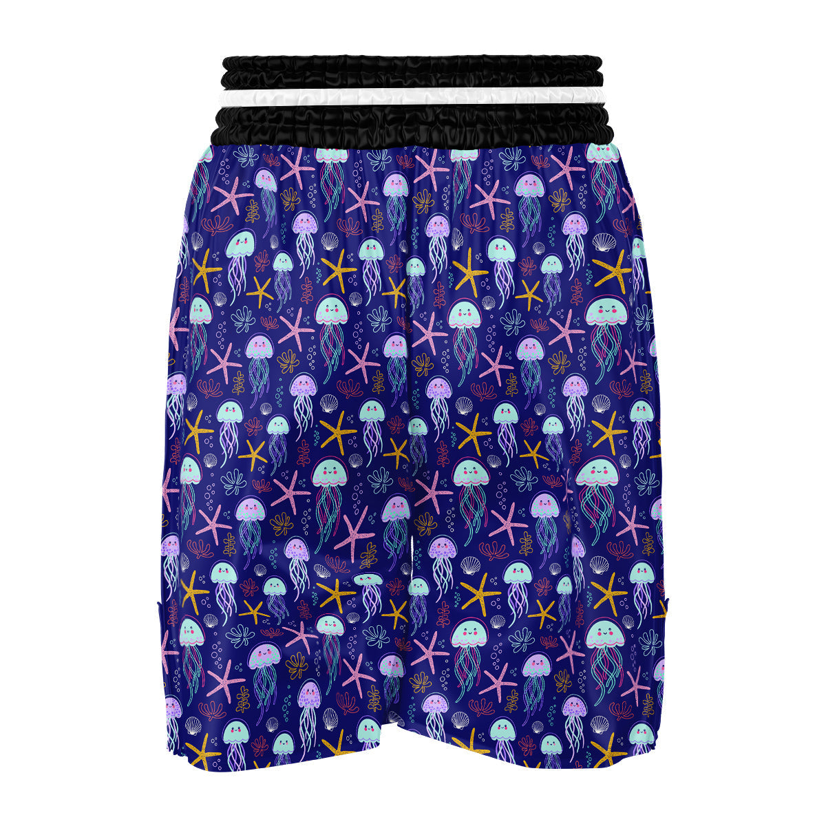 Jellyfish Cute Print Pattern Boxing Shorts-grizzshop