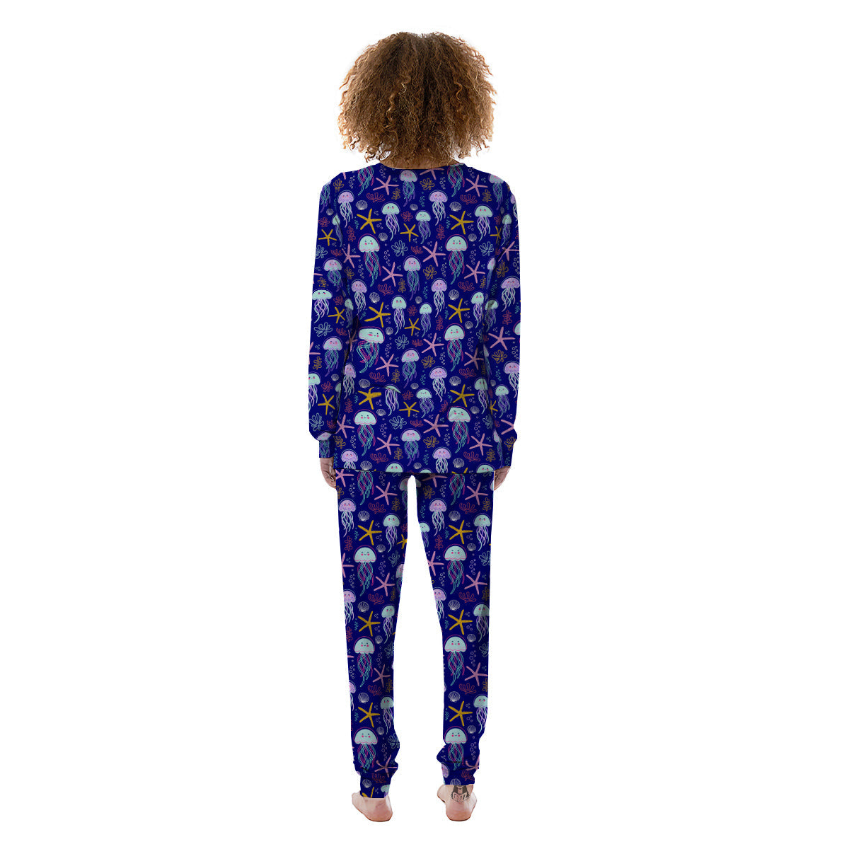 Jellyfish Cute Print Pattern Women's Pajamas-grizzshop