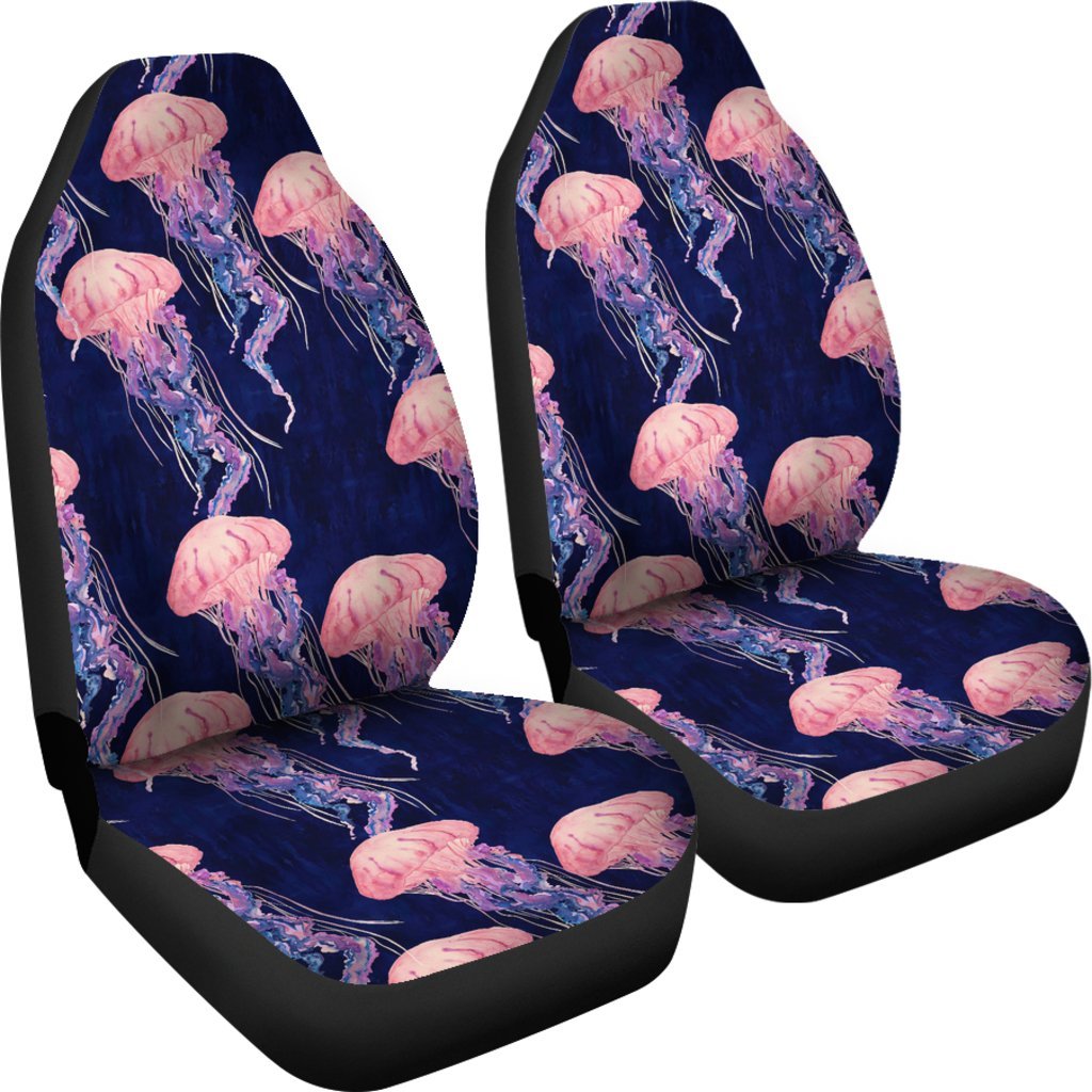 Jellyfish Print Pattern Universal Fit Car Seat Cover-grizzshop