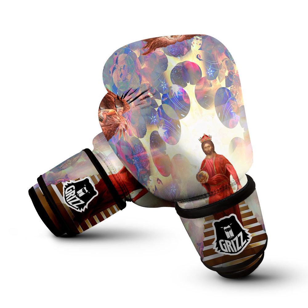 Jesus Christ From Heaven Print Boxing Gloves-grizzshop