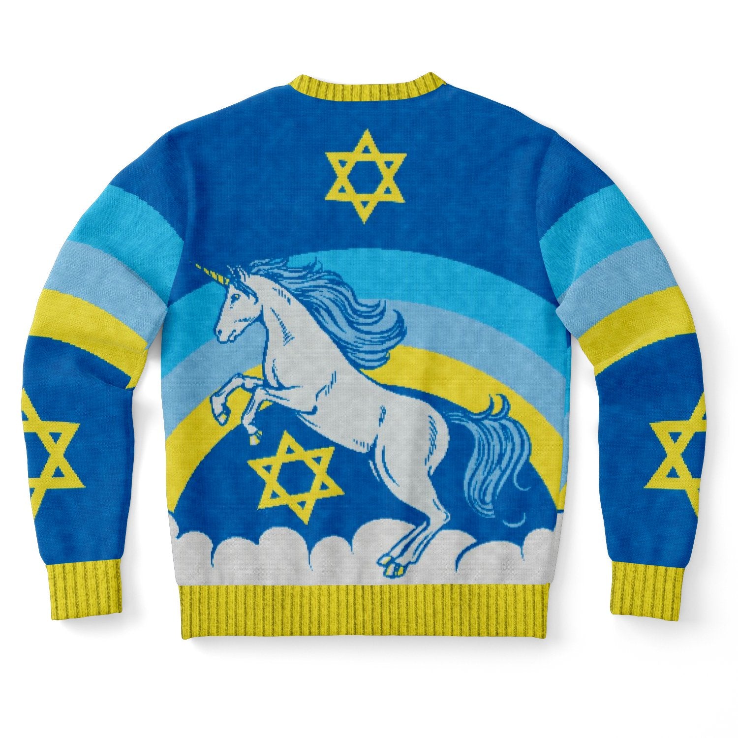 Jewnicorn Star Of David Ugly Christmas Sweater-grizzshop