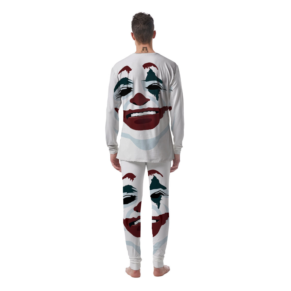 Joker Face Print Men's Pajamas-grizzshop