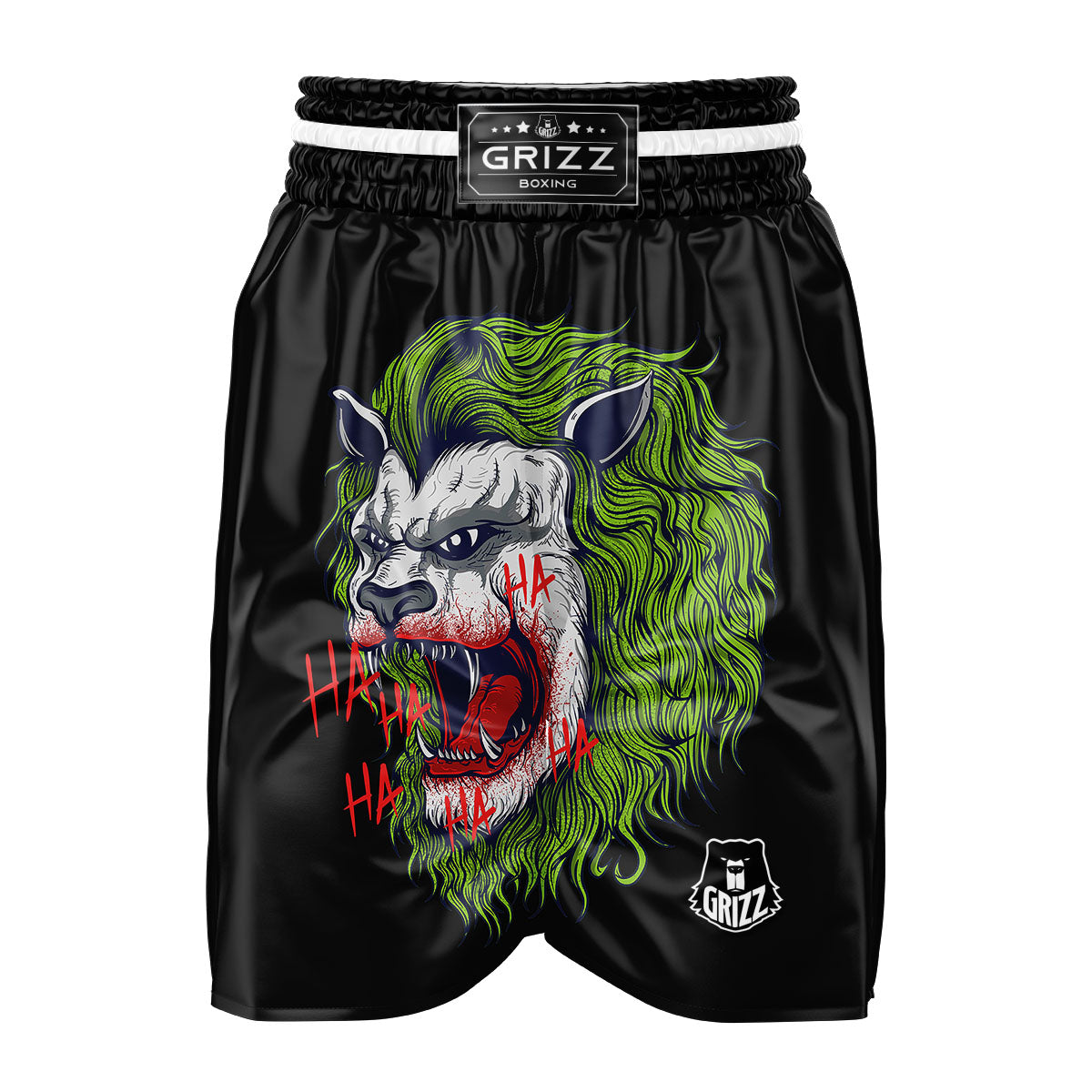 Joker Lion Print Boxing Shorts-grizzshop
