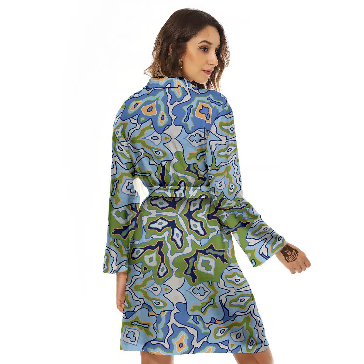 Kaleidoscope Boho Print Women's Robe-grizzshop