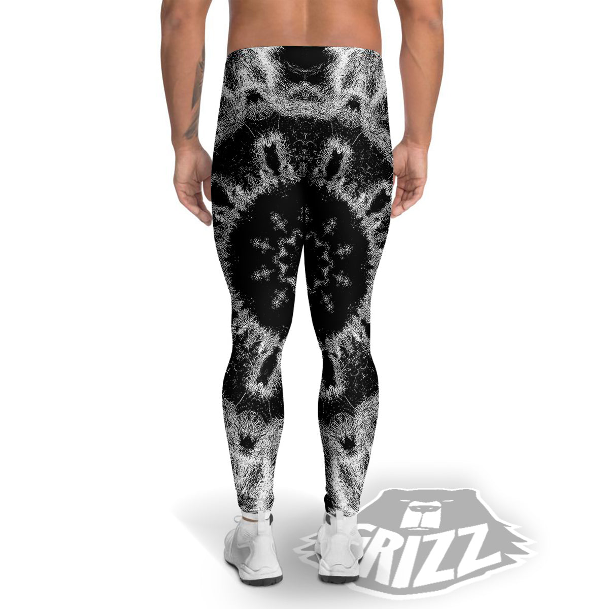 Kaleidoscope Cloud Dark Print Men's Leggings-grizzshop