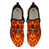Kaleidoscope Flame Print Black Athletic Shoes-grizzshop