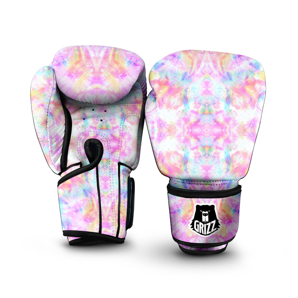 Kaleidoscope Tie Dye Pastel Print Pattern Boxing Gloves-grizzshop