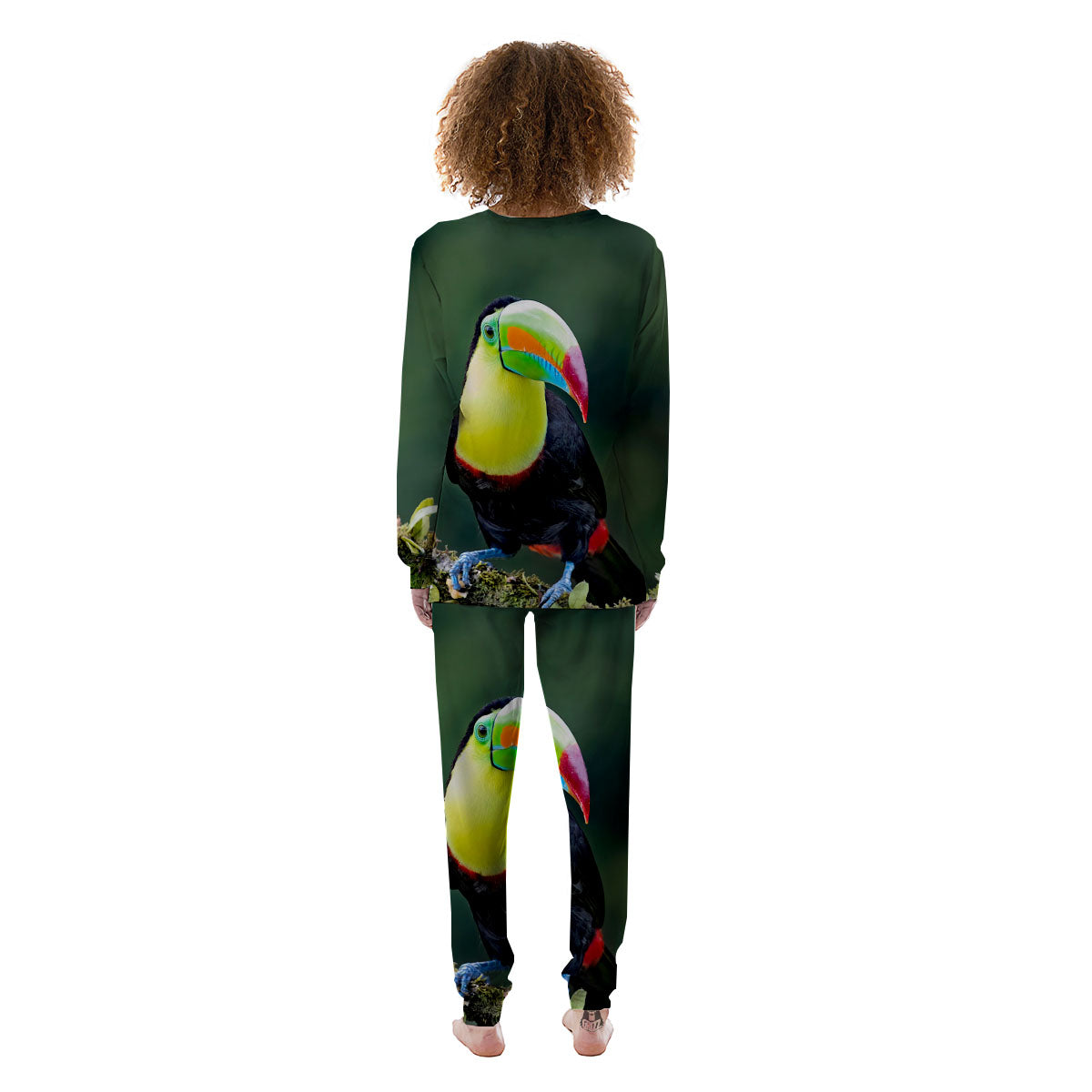 Keel-Billed Toucan Print Women's Pajamas-grizzshop