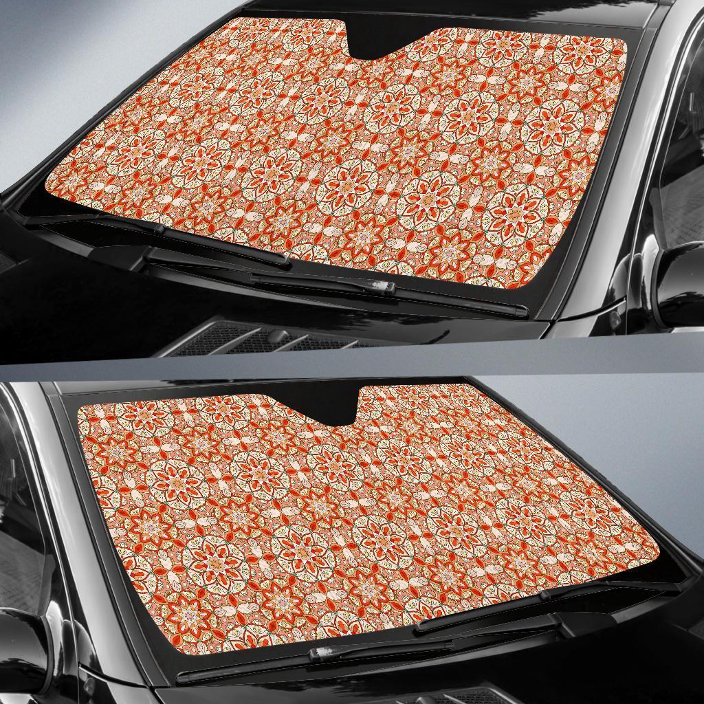 Keleidoscope Print Pattern Car Sun Shade-grizzshop