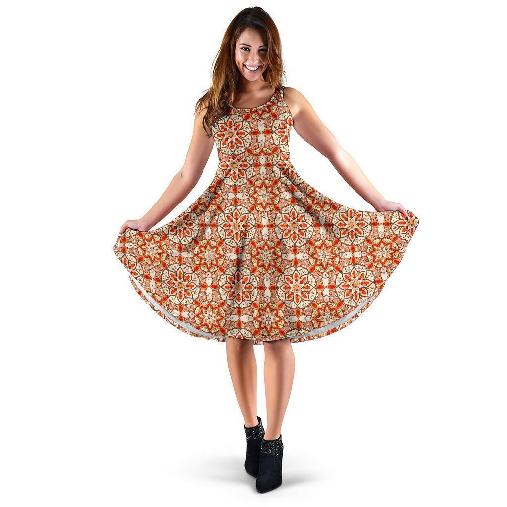Keleidoscope Print Pattern Dress-grizzshop