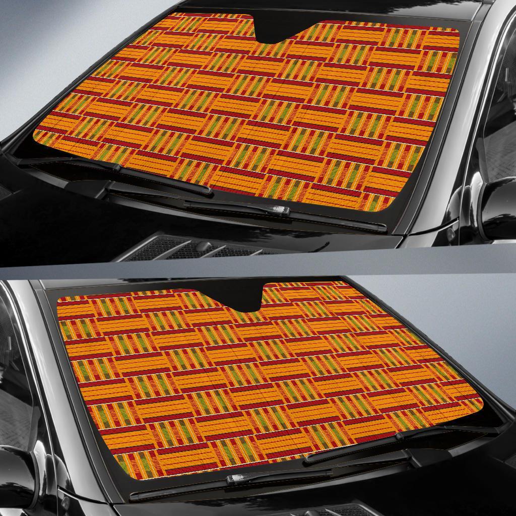 Kente African Print Pattern Car Sun Shade-grizzshop