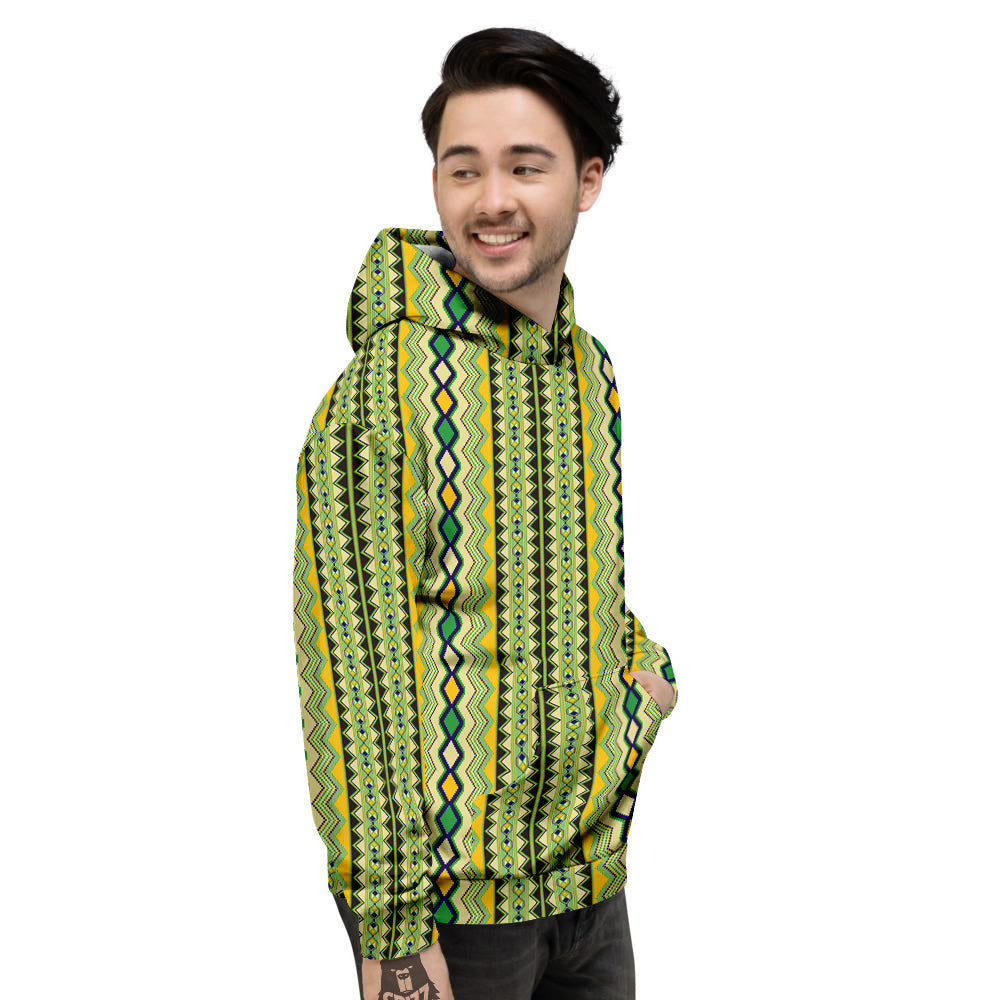 Kente African Print Pattern Men's Hoodie-grizzshop
