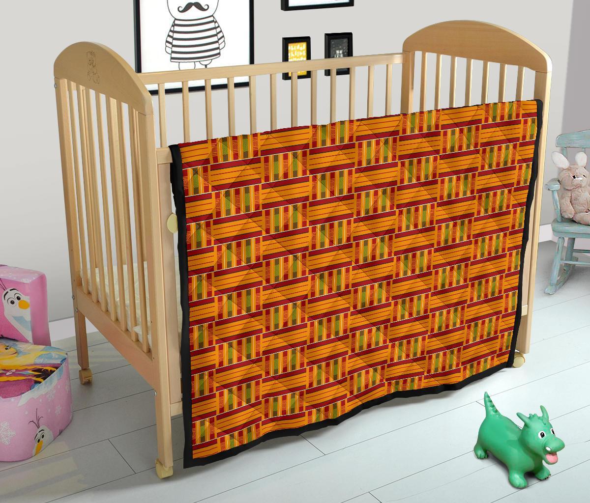 Kente African Print Pattern Quilt-grizzshop