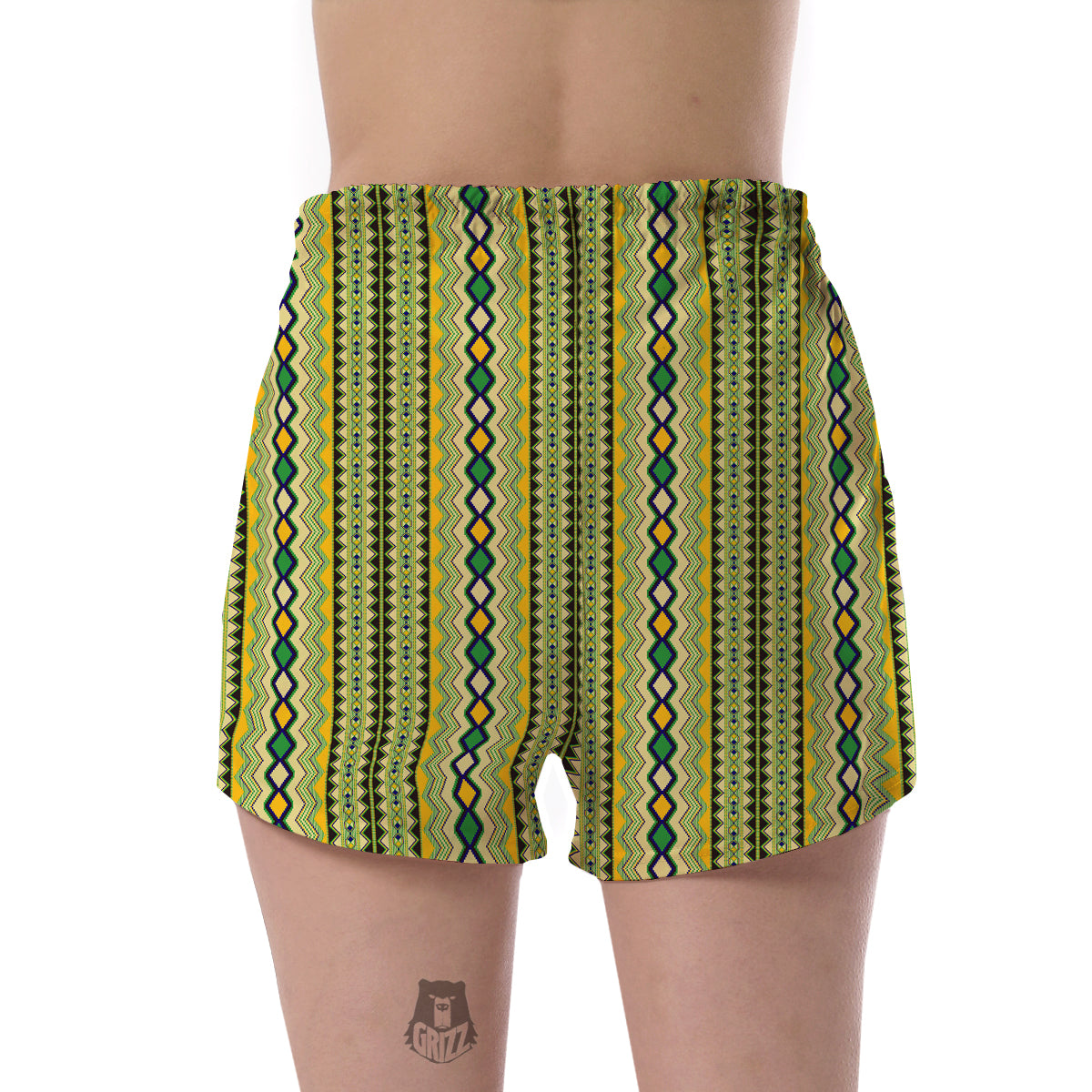 Kente African Print Pattern Women's Shorts-grizzshop