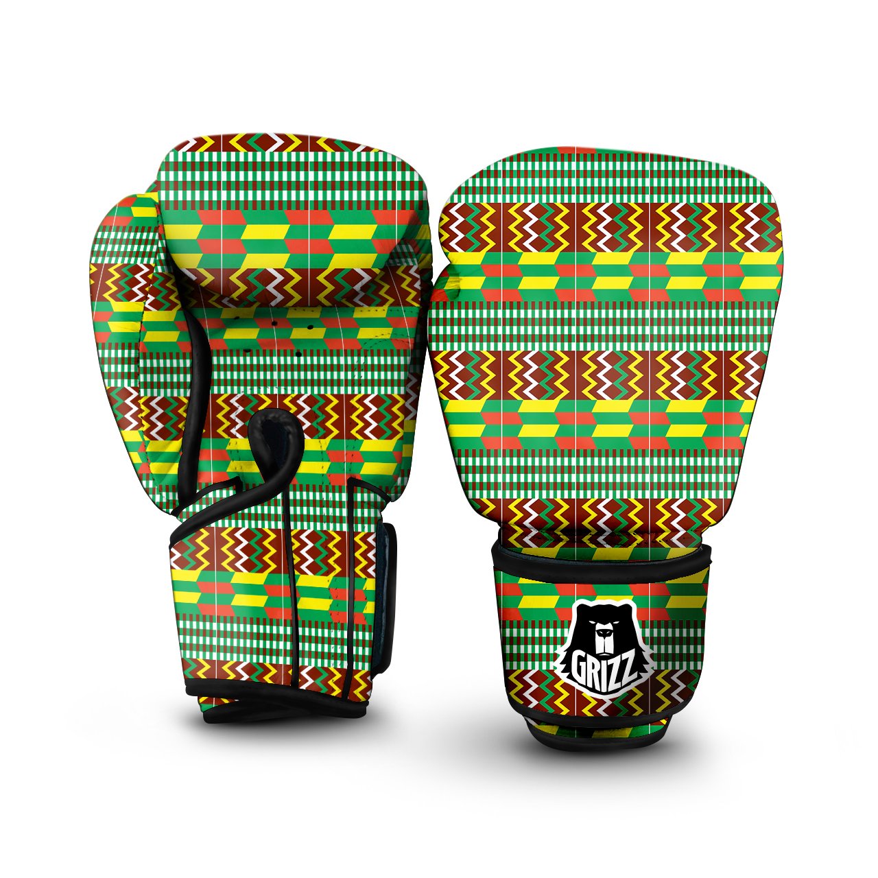 Tartan Western Print Pattern Boxing Gloves
