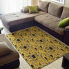 Klimt Gold Print Pattern Floor Mat-grizzshop