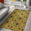 Klimt Gold Print Pattern Floor Mat-grizzshop