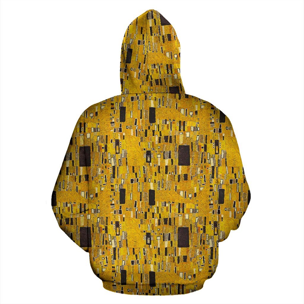 Klimt Gold Print Pattern Men Women Pullover Hoodie-grizzshop