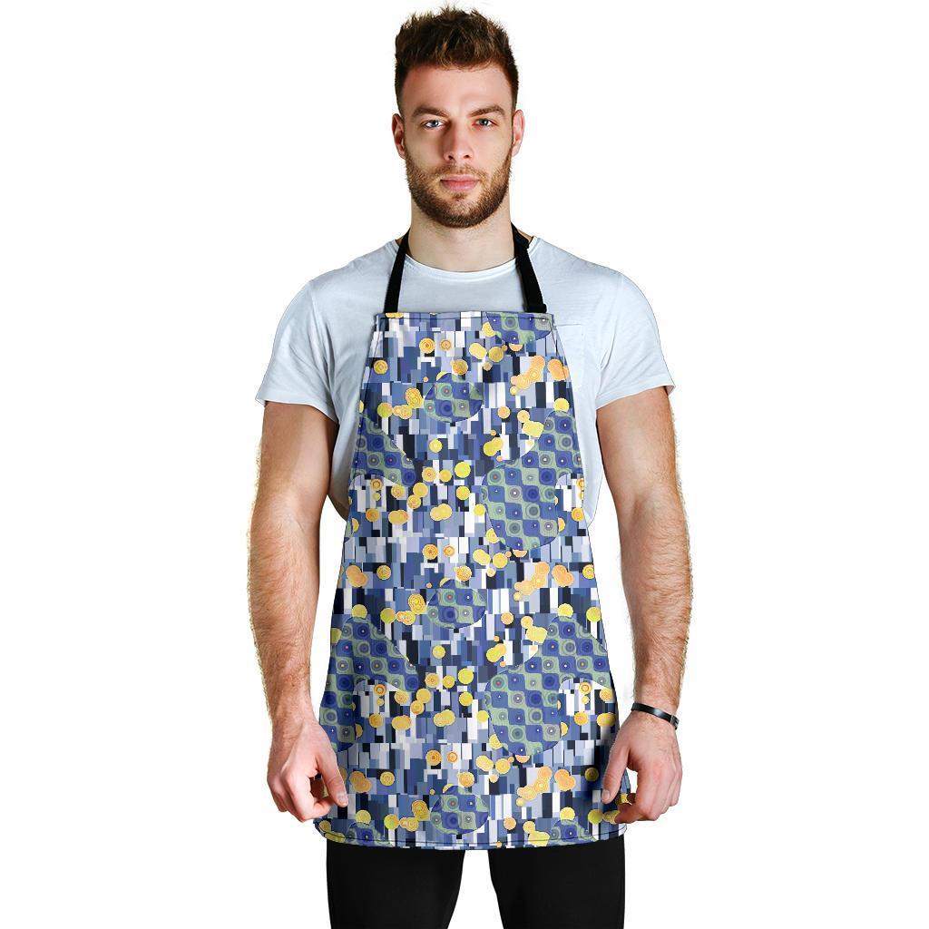 Klimt Pattern Print Men's Apron-grizzshop