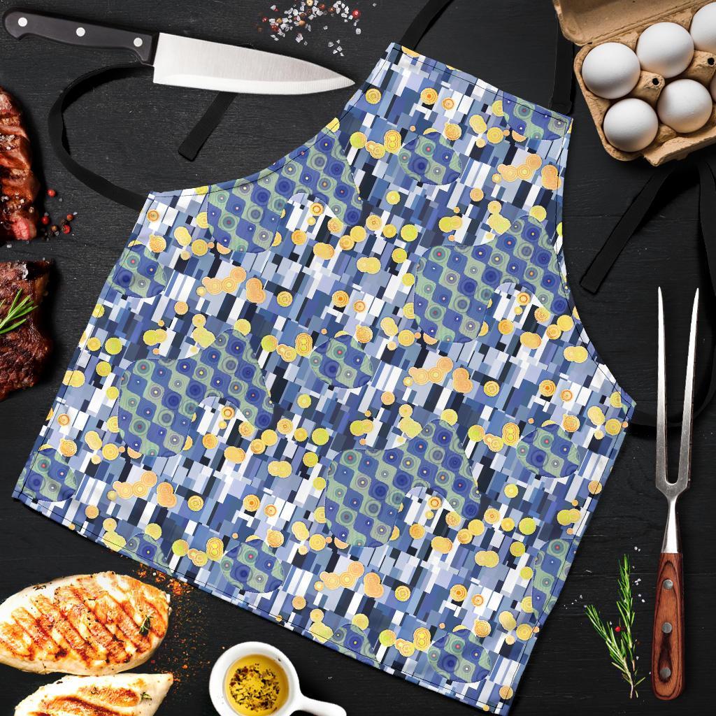 Klimt Pattern Print Men's Apron-grizzshop