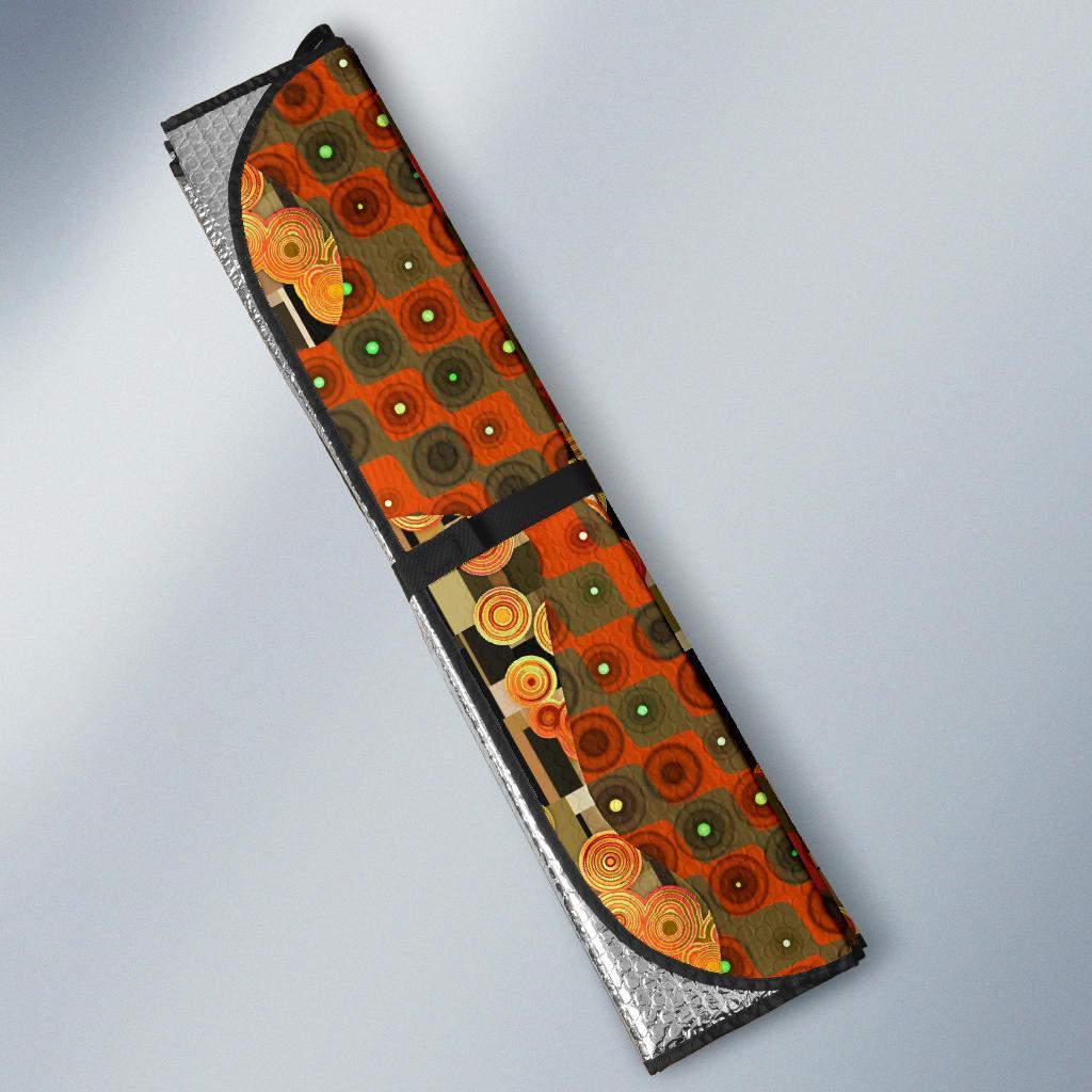 Klimt Print Pattern Car Sun Shade-grizzshop
