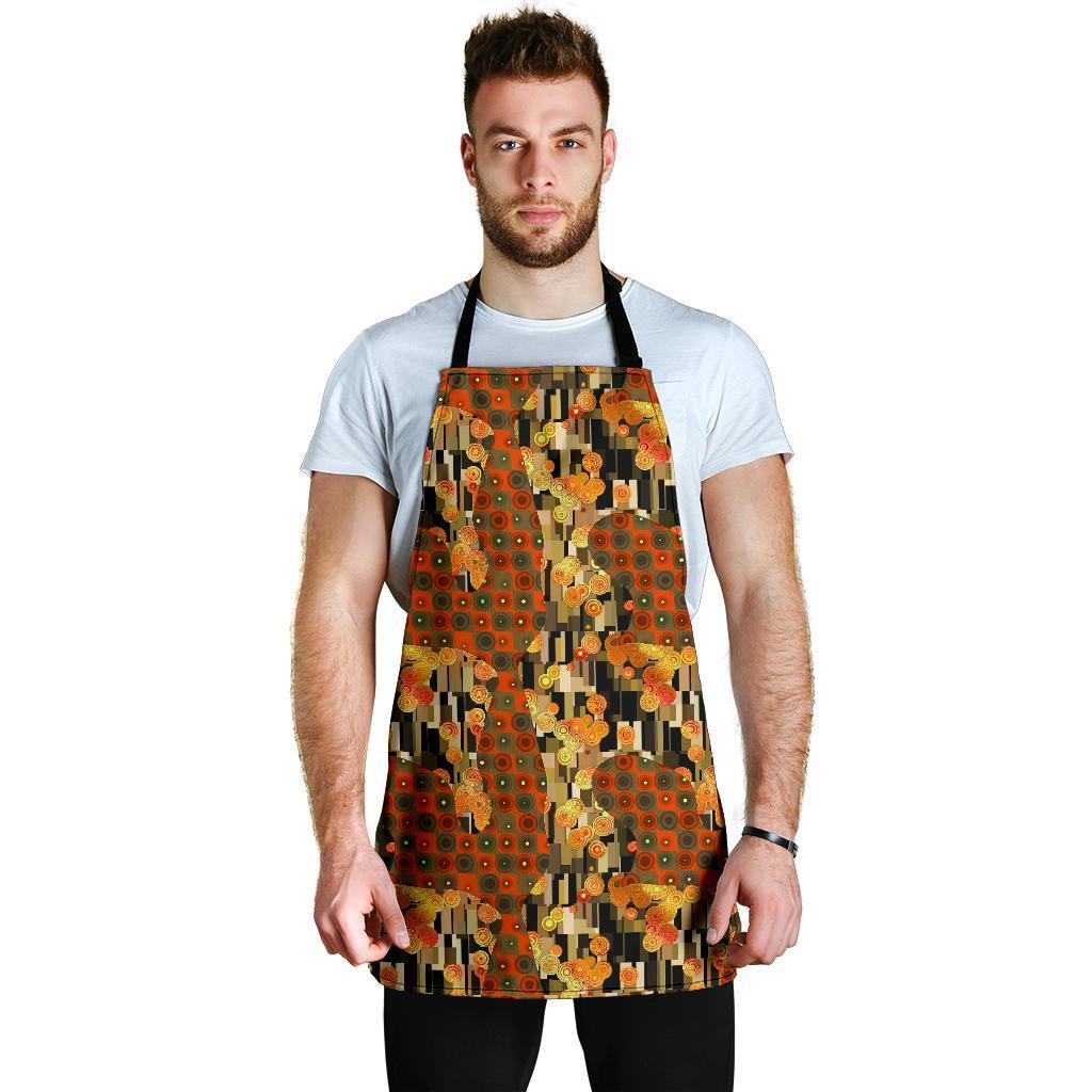 Klimt Print Pattern Men's Apron-grizzshop