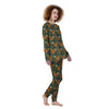 Knitted Squirrel Print Pattern Women's Pajamas-grizzshop