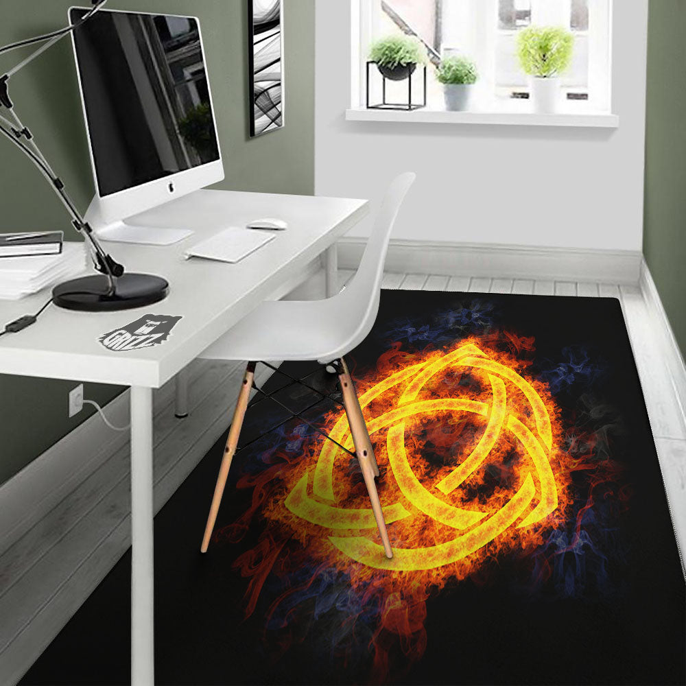 Knot Fire Celtic Print Floor Mat-grizzshop