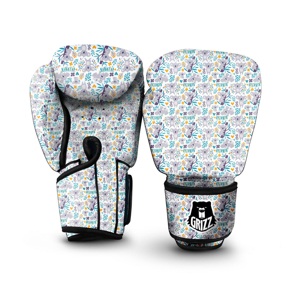 Koala Cartoon Print Pattern Boxing Gloves-grizzshop