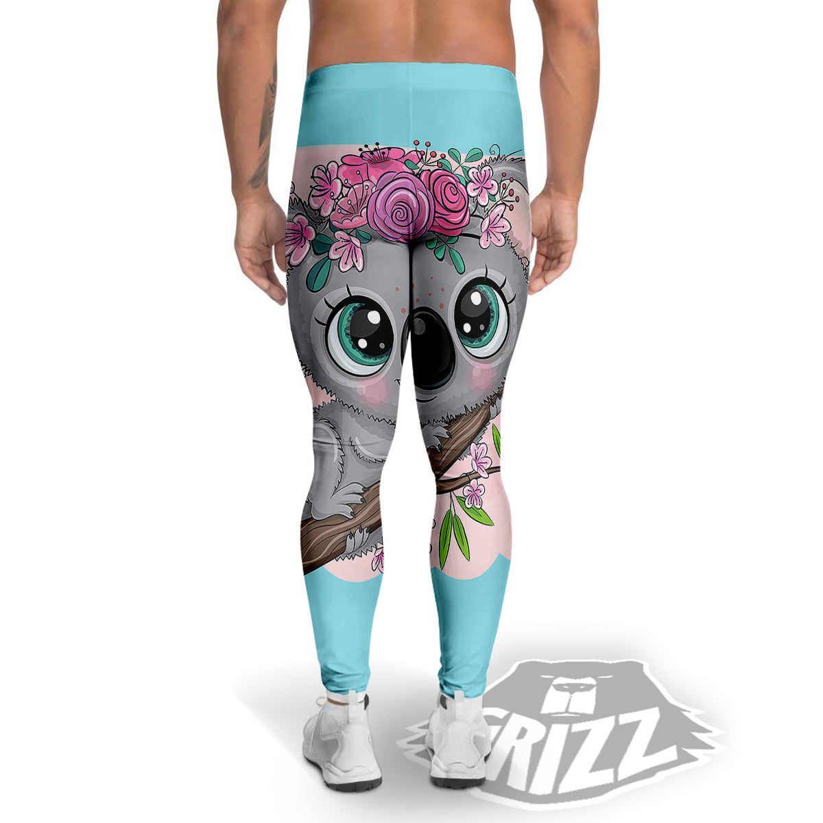 Koala Cute Print Men's Leggings-grizzshop
