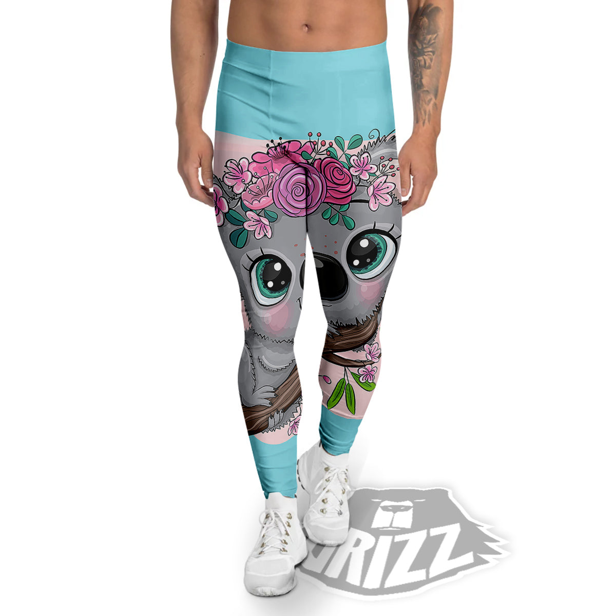 Koala Cute Print Men's Leggings-grizzshop