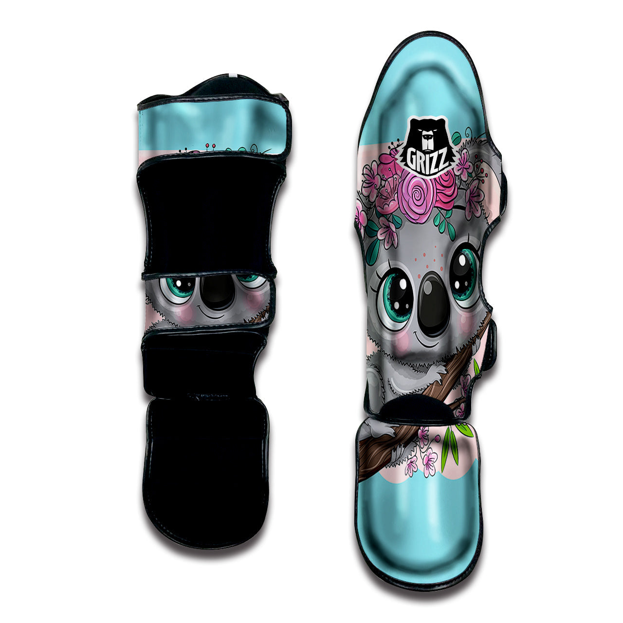 Koala Cute Print Muay Thai Shin Guards-grizzshop