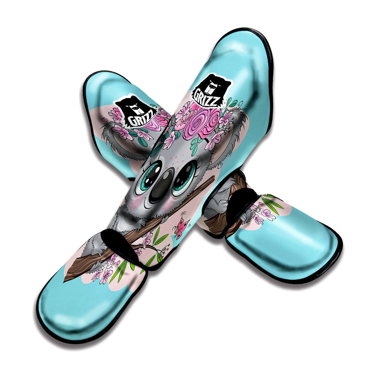 Koala Cute Print Muay Thai Shin Guards-grizzshop