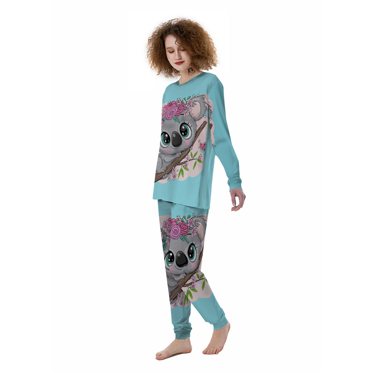 Koala Cute Print Women's Pajamas-grizzshop