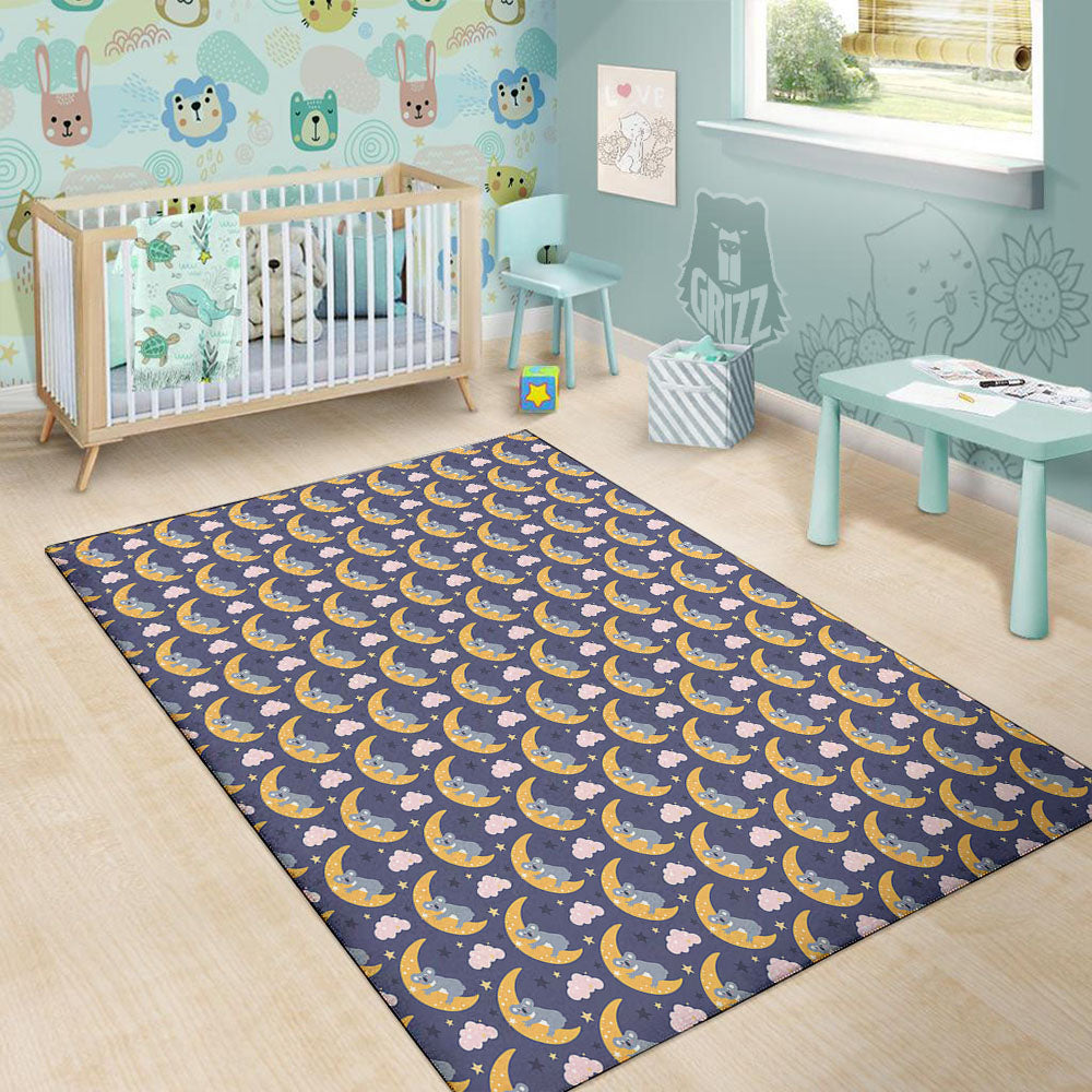Koala Good Night Print Pattern Floor Mat-grizzshop
