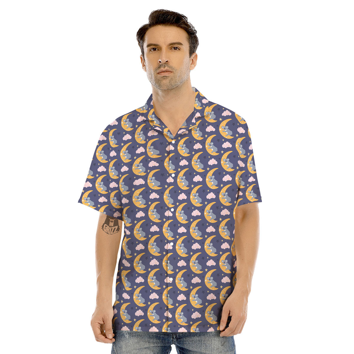Koala Good Night Print Pattern Men's Hawaiian Shirt-grizzshop