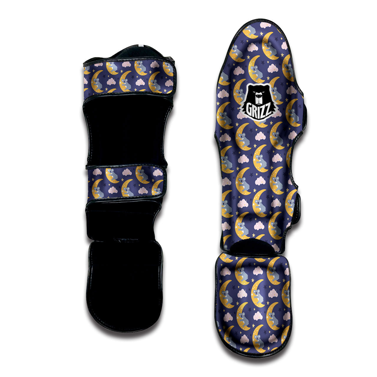 Koala Good Night Print Pattern Muay Thai Shin Guards-grizzshop