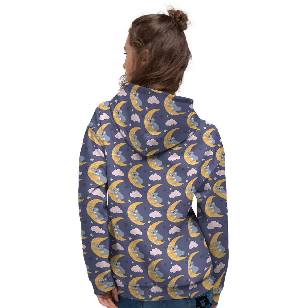 Koala Good Night Print Pattern Women's Hoodie-grizzshop