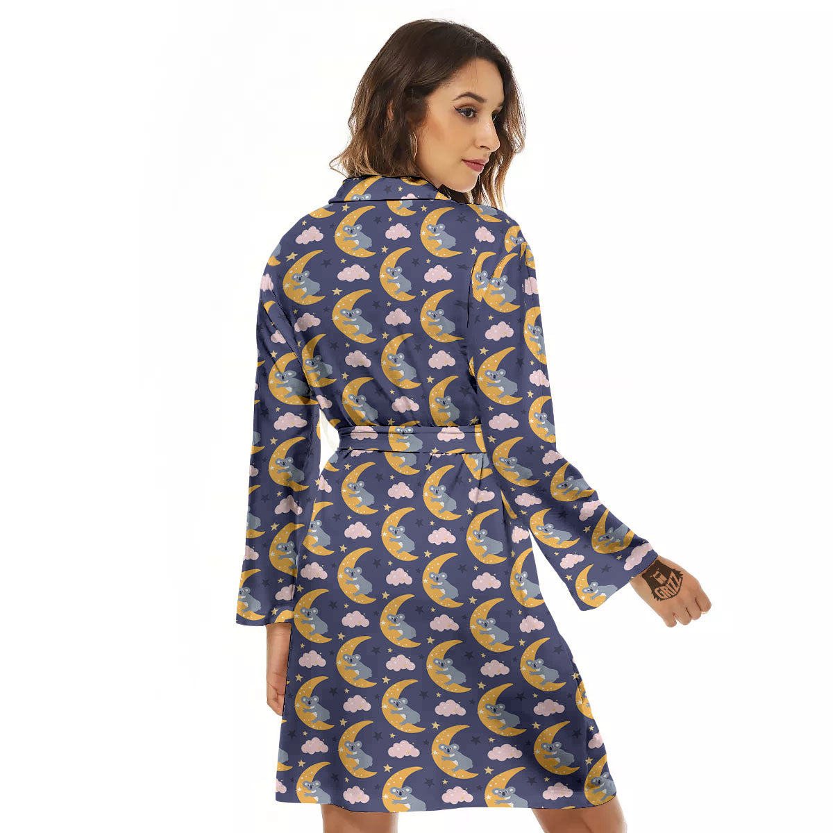 Koala Good Night Print Pattern Women's Robe-grizzshop