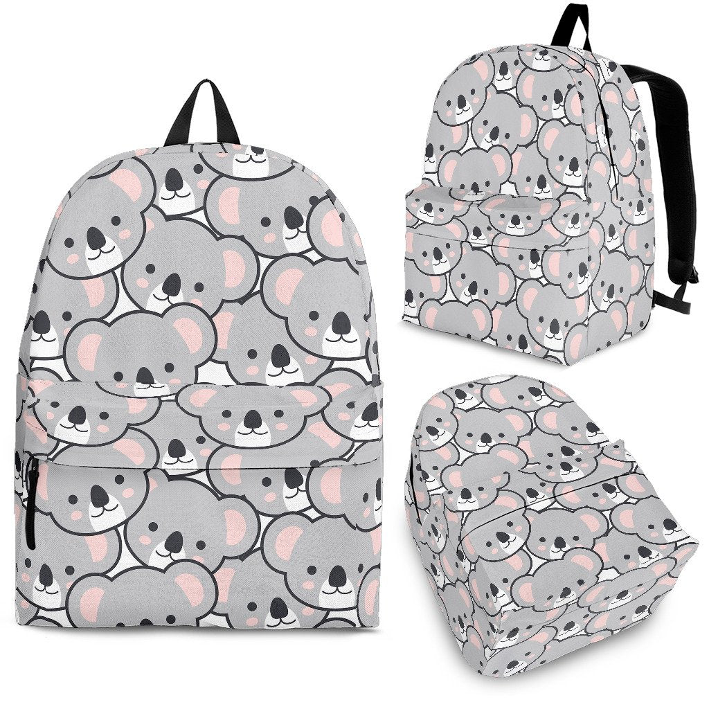 Koala Pattern Print Backpack-grizzshop