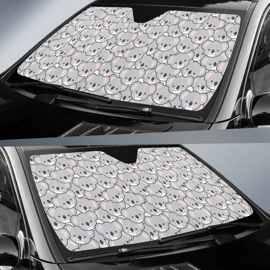 Koala Pattern Print Car Sun Shade-grizzshop
