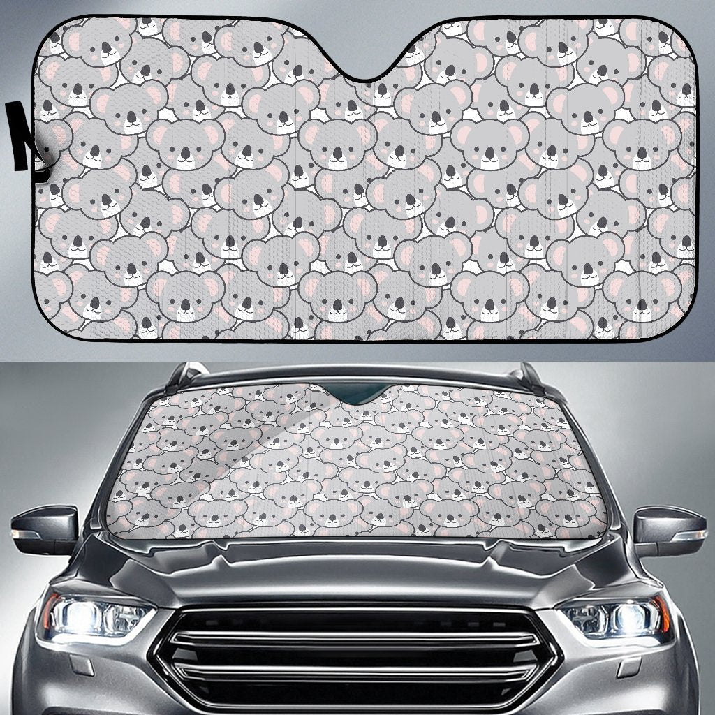 Koala Pattern Print Car Sun Shade-grizzshop