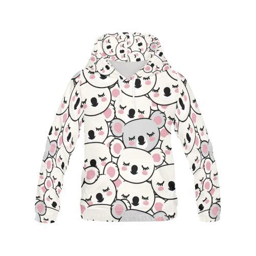Koala Print Pattern Men Pullover Hoodie-grizzshop