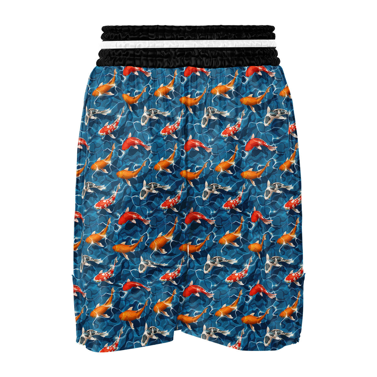 Koi Carps Print Pattern Boxing Shorts-grizzshop